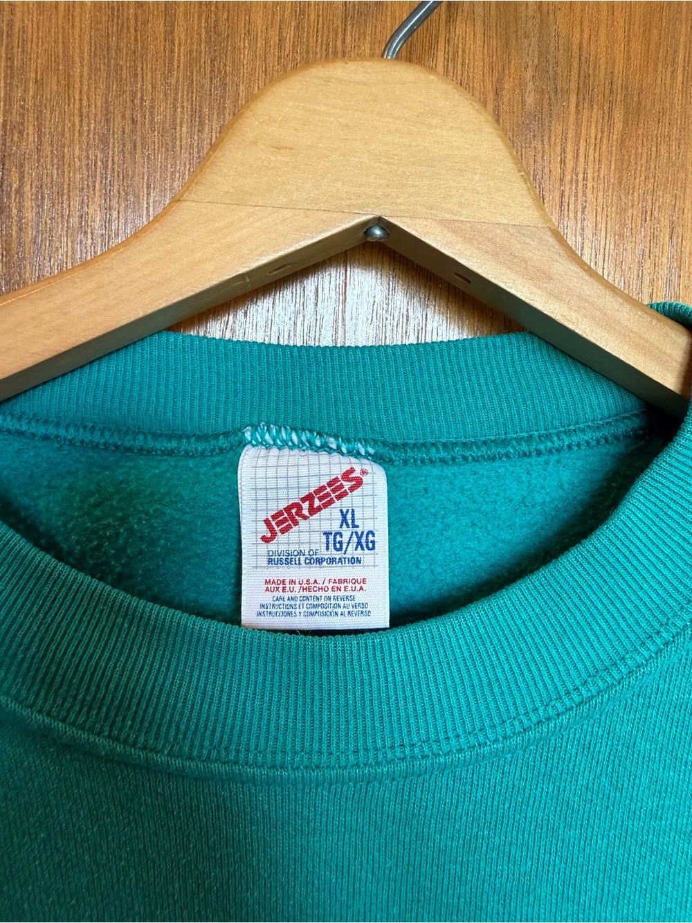 Jerzees Siemens Crewneck Sweatshirt Teal - Picture 2 of 5